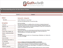 Tablet Screenshot of guthschrift-antiquariat.com